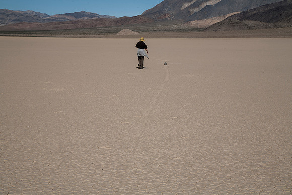 Sheryl on the Racetrack Playa, Death Valley National Park, CA (2014)