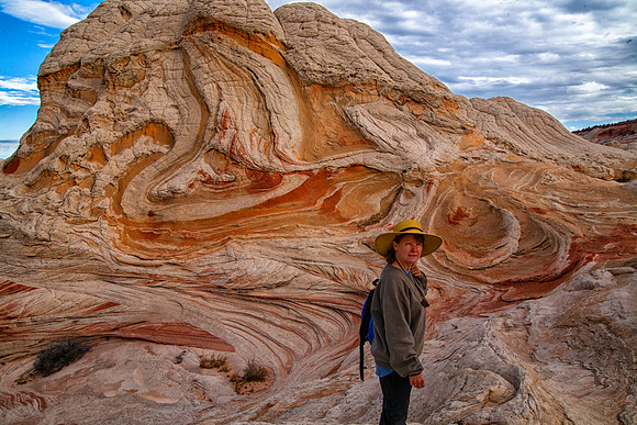Sheryl at White Pocket, Vermilion Cliffs National Recreation Area, AZ (2014)