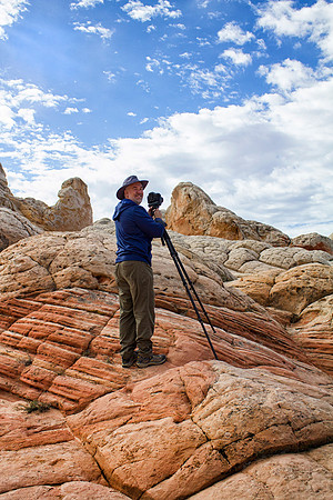Dan Photographing at White Pocket, Vermilion Cliffs National Recreation Area, AZ (2014)