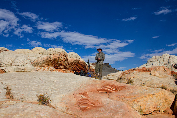 Dan Photographing at White Pocket, Vermilion Cliffs National Recreation Area, AZ (2014)