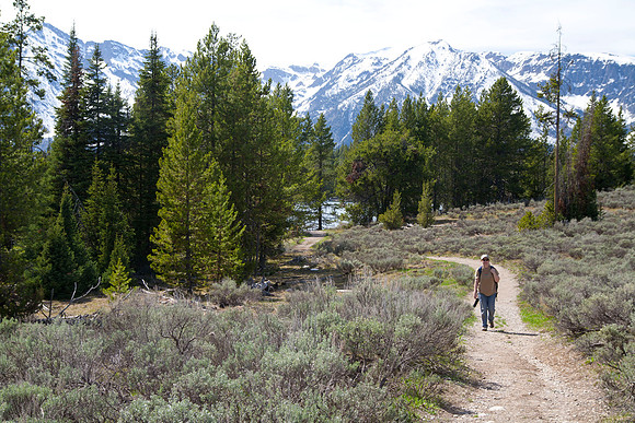 Sheryl on Swan Lake Trail, Grand Teton National Park, WY (2013)