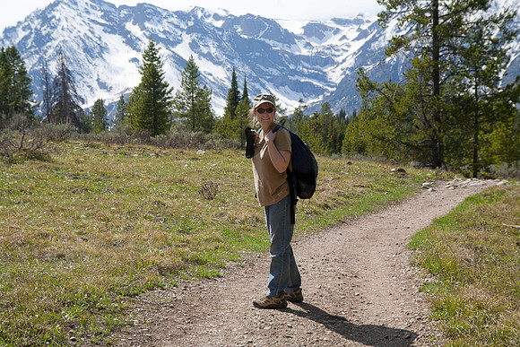 Sheryl on Swan Lake Trail, Grand Teton National Park, WY (2013)
