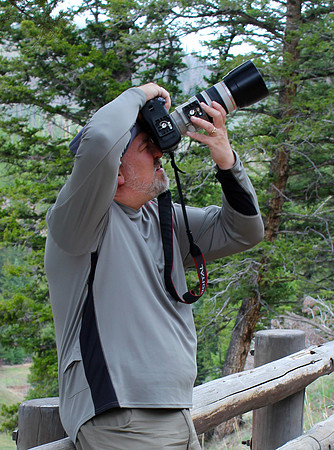 Dan Photographing at Yellowstone National Park, WY (2013)
