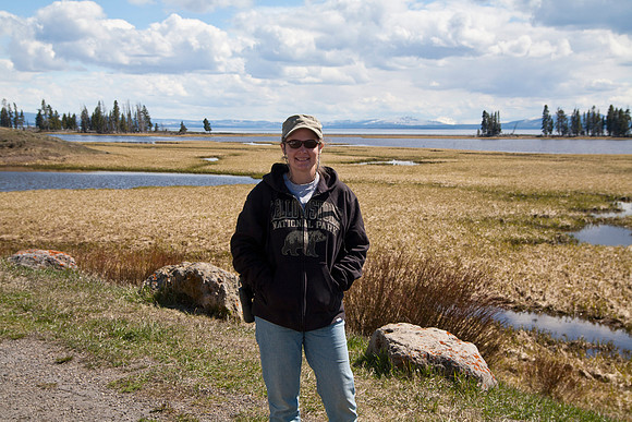 Sheryl Near Fishing Bridge, Yellowstone National Park, WY (2013)
