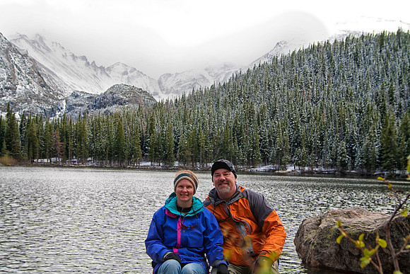 Dan and Sheryl at Bear Lake, Rocky Mountain National Park, CO (2012)