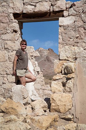 Sheryl at Rhyolite Ruins, Rhyolite, NV (2010)