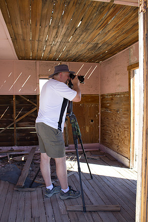 Dan Photographing at Rhyolite, NV (2010)