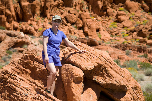 Sheryl at Valley of Fire State Park, NV (2010)
