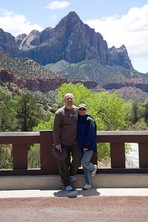 Dan & Sheryl at Zion National Park Visitor Center, UT (2010)