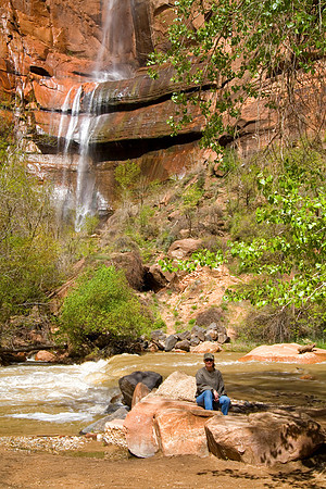 Sheryl at Temple of Sinawava, Zion National Park, UT (2010)