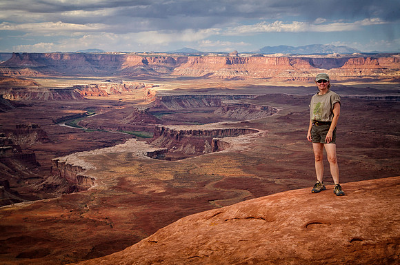 Sheryl at Green River Overlook, Canyonlands National Park, UT (2010)