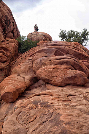 Sheryl at the Top, Devil's Garden, Arches National Park, UT (2010)