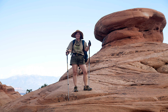 Sheryl on Devil's Garden Trail, Arches National Park, UT (2010)