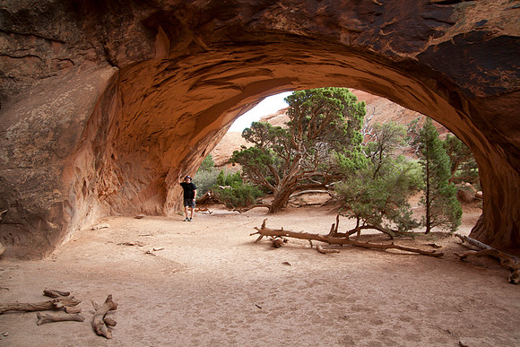 Dan at Navajo Arch, Arches National Park, UT (2010)