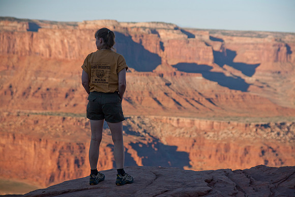 Sheryl Overlooking the Colorado River, Dead Horse Point State Park, UT (2010)