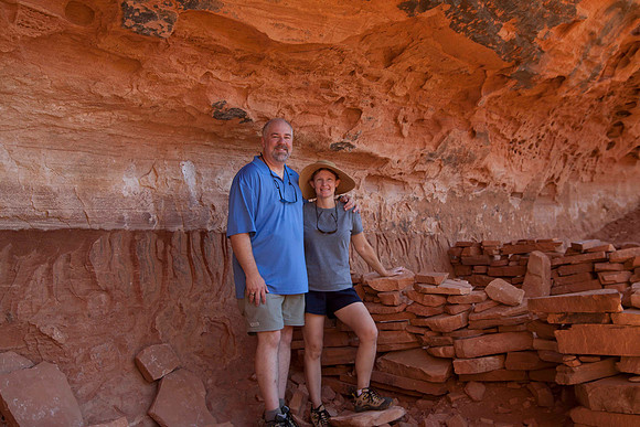 Dan & Sheryl at Sinaguan Ruin, Sedona, AZ (2010)