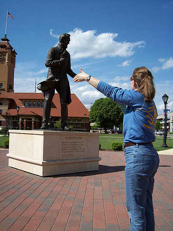 Shaking Lincoln's Hand, Springfield, IL (2009)