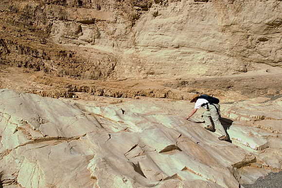 Sheryl Hiking in Mosaic Canyon, Death Valley National Park, CA (2007)