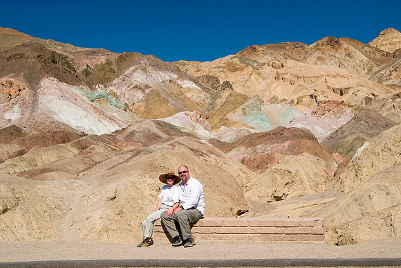 Sheryl and Dan at Artist's Palette, Death Valley National Park, CA  (2007)
