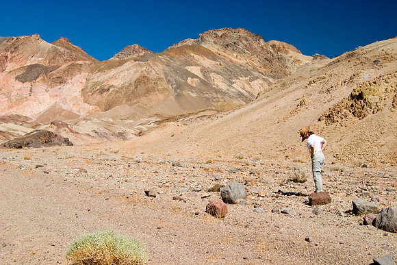 Sheryl at Artist's Palette, Death Valley National Park, CA (2007)
