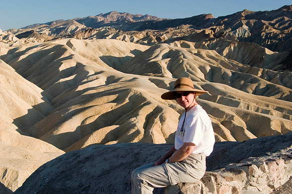 Sheryl at Zabriske Point, Death Valley National Park, CA (2007)