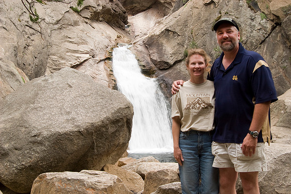 Us at Roaring River Falls, Kings Canyon National Park, CA (2007)