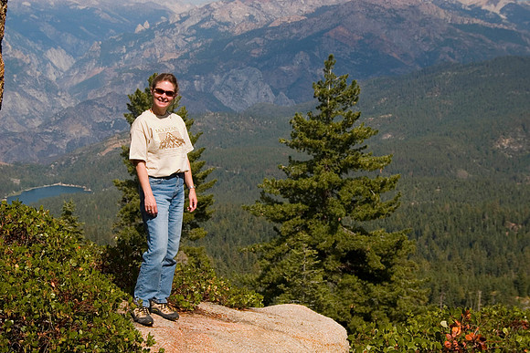 Sheryl at Yucca Point, Kings Canyon Scenic Byway, Kings Canyon National Park, CA (2007)
