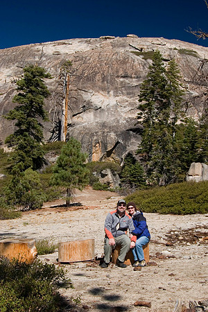 Sheryl and Dan at Base of Sentinel Dome, Yosemite National Park, CA (2007)