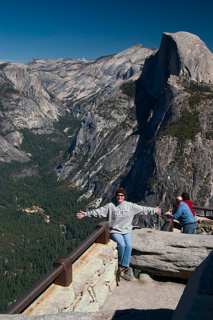 Sheryl at Glacier Point, Yosemite National Park, CA (2007)