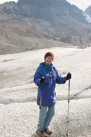 Sheryl, Athabasca Glacier, Columbia Icefields Parkway, Canada (2006)