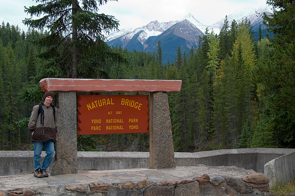 Sheryl at Natural Bridge, Yoho National Park, Canada (2006)