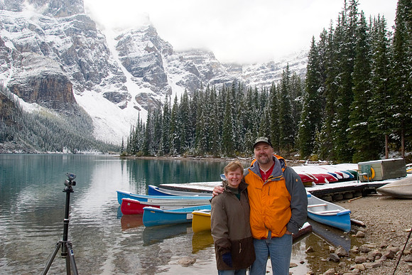 Dan and Sheryl at Moraine Lake, Banff National Park, Canada (2006)(2006)