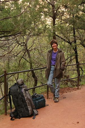 Sheryl on Emerald Pools Trail, Zion National Park, UT (2005)