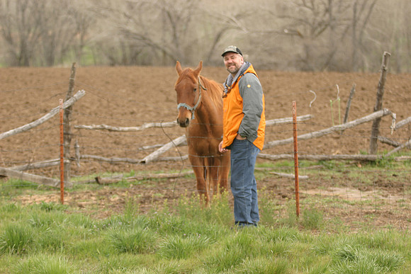 Dan With Horse Outside Orderville, UT (2005)