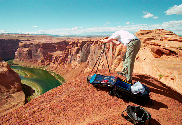 Horseshoe Bend of the Colorado, Page, AZ, (May 7, 2003, 1:15 pm)