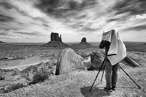 Dan Photographing at Monument Valley, UT/AZ (2003)