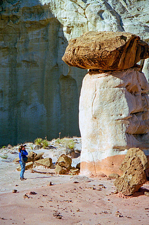 Sheryl at The Toadstools, Grand Staircase Escalante National Monument, UT(2003)