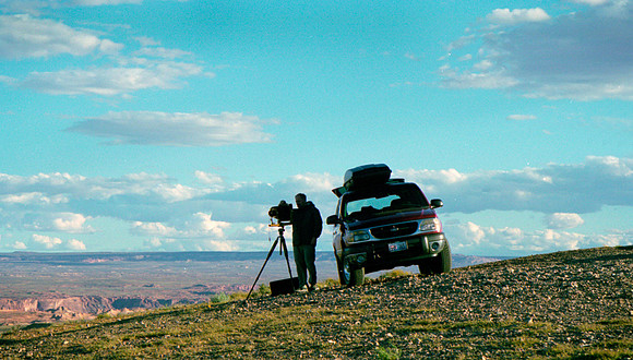 Dan Photographing at Lake Powell, AZ (2003)