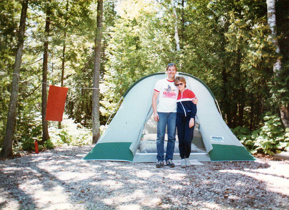 Camping at Bailey's Harbor, Door County, Wi (1986)