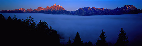 Cathedral Range Sunrise, Grand Teton National Park, WY