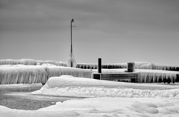 Frozen Shore, Gill's Rock, Door County, WI