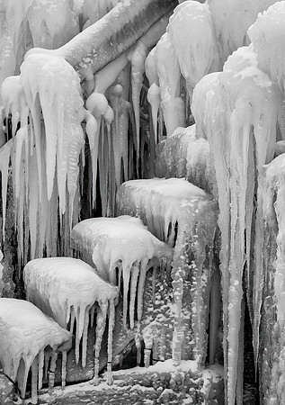 Frozen Steps, Door County, WI