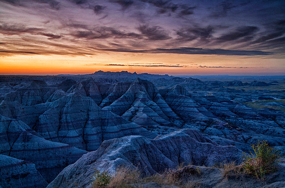 Sunrise at Panoramic Point, Badlands National Park, SD