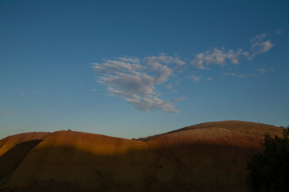 Hills and Clouds, Sunset, Badlands National Park, SD