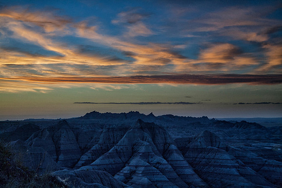 Sunrise at Panoramic Point II, Badlands National Park, SD