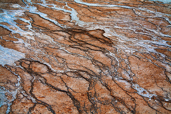 Scars on the Earth, Thermophiles and Travertine, Midway Geyser Basin, Yellowstone National Park, WY