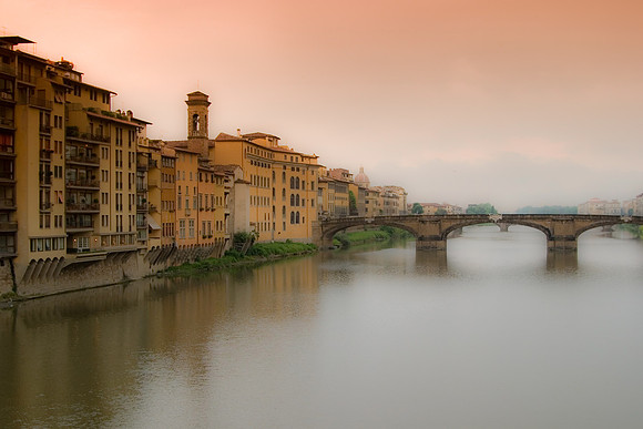 Arno Vista from Ponte Vecchio, Florence, Italy