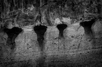 Sandstone Keyholes, Wildrose Canyon, Death Valley National Park, CA