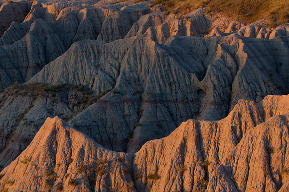 Sunrise, Panoramic Point Overlook, Badlands National Park, SD