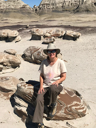 Sheryl at Bisti/De-Na-Zin Wilderness, NM (2018)